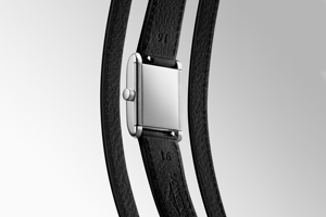 Women's <b>Rectangular</b> Dial Quartz <b>Watch</b> with Roman Numerals and Double Wrap Leather Strap for Daily Elegant Wear Longinesing - Product Image 6