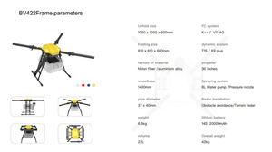 10-Inch Composite Material Drone Frame for Agriculture Use High Efficiency Motor with <b>Spraying</b> & Fertilizing Functions-BROUAV - Product Image 5