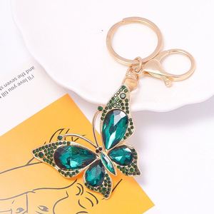 Wholesale Rhinestone Butterfly Keychain Colored Crystal Alloy Car <b>Keyring</b> Fashion Backpack Pendant - Product Image 5