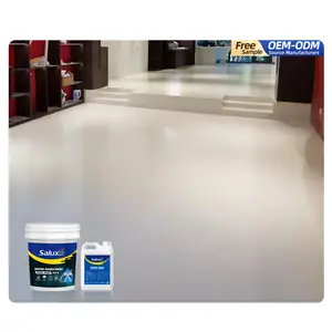 Nước dựa trên nhà chịu dầu Epoxy nhựa sàn lớp phủ Kit cửa hàng sàn sơn dân cư Epoxy Sàn Trắng cho xi măng