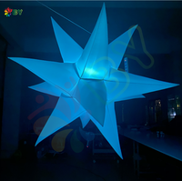 Étoile géante gonflable LED pour la publicité en boîte de nuit, décoration de ballon impressionnante pour les boîtes de nuit
