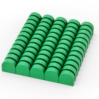 BEBRICKS Série de pièces de construction 24246 Tuile 1x1 Demi-cercle Stade Étendu Blocs de construction Pièce de pistolet airsoft pour enfants Cadeau