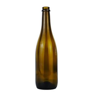 750ml Botellas vacías de Borgoña Botella de vino ligera Verde oscuro 750ml Botella de champán/copa de vino con corcho - Product Image 1