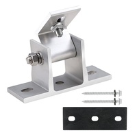 Corigy Lot de 4 supports de montage PV anodisés Ensemble de 4 supports de montage pour panneaux solaires réglables sur le toit pour panneaux solaires