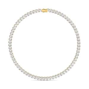 Collar de tenis Infinity Spark con diamantes CVD tallados en oro, elegante diamante cultivado en laboratorio para joyería de lujo certificada para mujer - Product Image 5