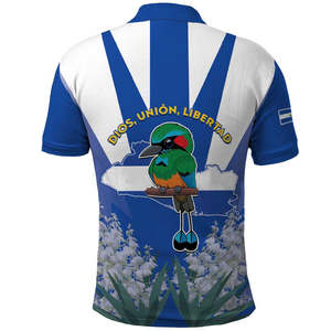 Camiseta Polo Personalizada Que Viva El Salvador <span class=keywords><strong>Guardabarranco</strong></span> 503, Día de la Independencia, Orgullo, Camisetas Polo de Poliéster de Alta Calidad - Product Image 3