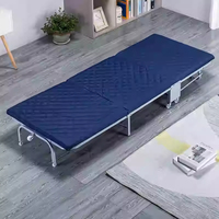Mobilier de maison moderne et élégant contemporain pour salon lit simple portable pliant tissu avec poulie pour la maison et le bureau