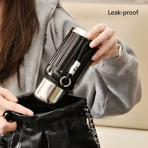 Gobelet isotherme en acier inoxydable 316, mini thermos de poche avec sangle, tasse cadeau - Product Image 2