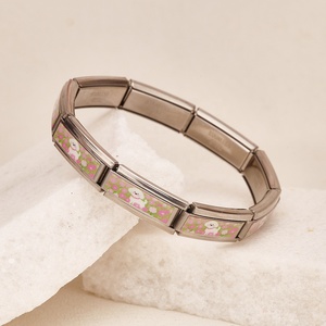 Wholesale Bulk DIY 9mm Cartoon Modular Football Series Stainless Steel Bracelet Women Men Italian Charm Bracelet Jewelry Gift - Product Image 5