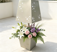 Jardinière sur pied personnalisée grande taille, minimaliste, simple, écologique, durable, en métal thermolaqué pour extérieur/intérieur