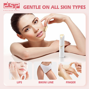 Dsp <b>Epilator</b> For Lip And Underarm Hair Removal Portable Battery Powered Metal Body White - Product Image 3