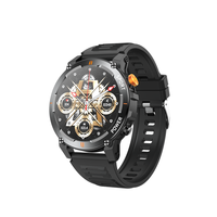 Smartwatch da Esterno con Chiamata BT, Schermo da 1.52", Fitness, Torcia, Bussola, Musica, Frequenza Cardiaca, Pressione Sanguigna, Orologio Sportivo Intelligente J300