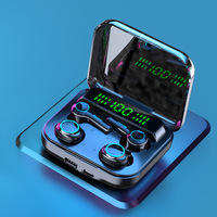 Écouteurs TWS pour couple avec étui de chargement portable Type-C, qualité sonore HiFi, faible latence pour le gaming, Bluetooth V5.2, étanches IPX-6, en plastique