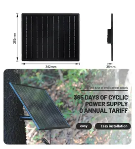 Solar Panel Built In Battery For Outdoor Light 18000mAh 16w DC Type C 12V Output Outdoor Waterproof