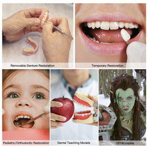 ฟันปลอม28ชิ้น/กล่องคอมโพสิตฟันสังเคราะห์เรซินฟันปลอมปลอม - Product Image 6