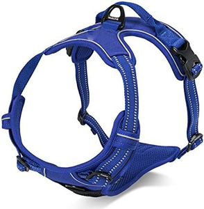 Manufacturer Wholesale Luxury Multi-colors Breathable Reflective Polyester <b>Dog</b> Harness with <b>Leash</b> Set - Product Image 2