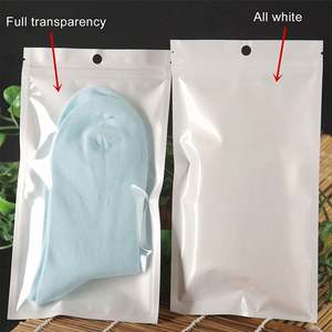 In Stock Self Seal <b>Zipper</b> <b>Plastic</b> Retail Packaging Multi-Size White Clear Pack Zip Lock <b>Bag</b> for PET Food Use-BOPP Type - Product Image 4