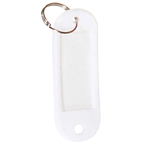 Portachiavi Bianco con Porta Etichetta - Product Image 1