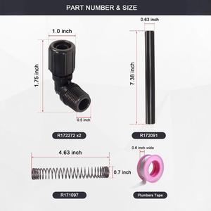 Pentair <b>Pool</b> Chlorinator <b>Accessories</b> R172272 R172091 90 Degree Fittings Flexible Hose Swimming <b>Pool</b> Parts - Product Image 3