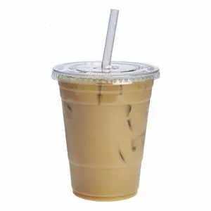 12盎司旅行标志搅拌机独特的透明冰咖啡波霸茶测量品牌杯塑料
