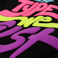 Étiquettes thermocollantes 3D personnalisées en gros pour articles promotionnels, logo en mousse en relief pour t-shirts de concert