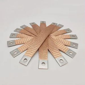 Fil de <span class=keywords><strong>cuivre</strong></span> flexible tressé pour l'industrie électrique, fils de <span class=keywords><strong>cuivre</strong></span> torsadés flexibles, fil de <span class=keywords><strong>cuivre</strong></span> tressé rond, shunt - Product Image 4