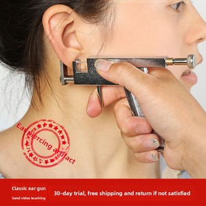 316L thép không gỉ mạ vàng Tai xuyên móng tay cơ thể đồ trang sức Súng đinh tán đạn thời trang xuyên công cụ - Product Image 6