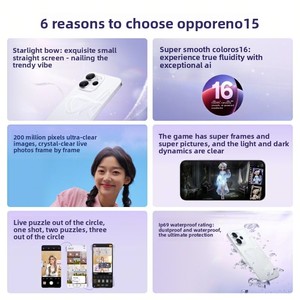 สมาร์ทโฟน <span class=keywords><strong>OPPO</strong></span> Reno15 5G รุ่นใหม่ หน้าจอ 6.3 นิ้ว ชิปเซ็ต Dimensity 8450/กล้องมุมกว้าง 200MP/แบตเตอรี่ 6200mAh/ชาร์จเร็ว 80W/รองรับ NFC - Product Image 4
