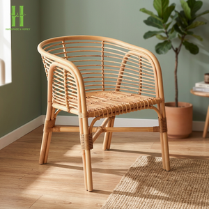 Natural <b>Rattan</b> Handmade Modern Leisure Style <b>Chair</b> Professional Natural <b>Rattan</b> for Home and Garden Living Room Use From Vietnam - Product Image 1