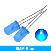 5MM série complète LED rouge bleu blanc jaune vert diode électroluminescente courte longueur de broche 18MM DIP LED perles F5