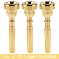 3C 5C 7C Trumpet Mouthpiece Silver/gold Plated Trumpet Mouth Brass Instrument Accessories