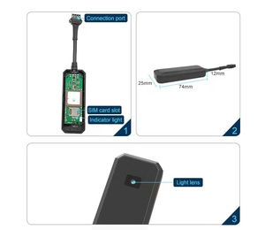Traceur GPS avec puce de vitesse MT2503D, localisateur de sécurité anti-perte, vente en gros, traceur GPS avec carte SIM - Product Image 4