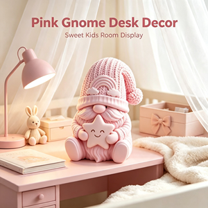 Figura Decorativa de Gnomo Arcoíris Impresa en 3D, Muñeco Enano con Adorno de Estrella, Estilo Nórdico, Decoración para Escritorio o Estante - Product Image 5