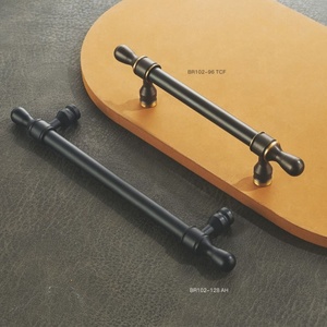 Altın modern amerikan tarzı tam bakır dolap dolap kapağı tutacağı katı pirinç dolap çekmece topuzu kolu - Product Image 3