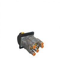 Vanne de levage pneumatique directionnelle manuelle à commande proportionnelle, joystick hydraulique, levier de camion basculant pneumatique ADC12 0.6-1.2Mpa