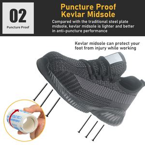 Chaussures de <span class=keywords><strong>sécurité</strong></span> de protection <span class=keywords><strong>S3</strong></span> SRC de haute qualité bottes de <span class=keywords><strong>sécurité</strong></span> Anti-smash Anti-crevaison chaussures de travail à bout en acier pour femmes - Product Image 5