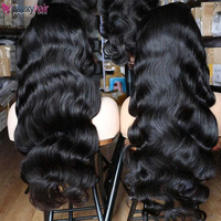 Vietnamhair 13*4 Longue perruque lace front gris foncé, avec grandes mèches, ondulations profondes et souples, cheveux Remy tissés à la main, pré-épilée, avec baby hair noirs