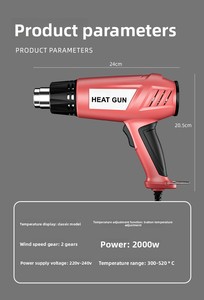 Máquina de sellado de aire caliente con pantalla Digital Industrial de 2000W, semiautomática de dos velocidades para bolsas de papel de aluminio para bebidas, embalaje de película - Product Image 6