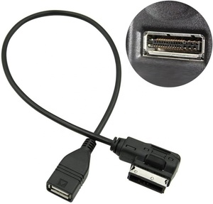 Cable Adaptador <span class=keywords><strong>AMI</strong></span> USB para Audi A4 A6 Q5, Cable de Interfaz Musical para Automóvil - Product Image 3