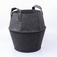 Panier de rangement pour la maison, panier en feutre pliable pour le jardin, plateaux pour pots, pots en tissu pour la culture des plantes et le rangement