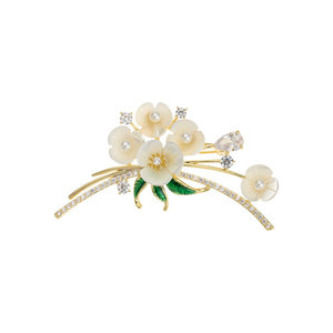 MUYU Bouquet Brooch Flower Shape Zinc Alloy Women's Formal Wear - Product Image 5