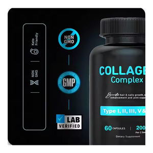 Kapsul kolagen untuk pria, Multi peptida dengan suplemen <span class=keywords><strong>Vitamin</strong></span> C Tab 120 untuk sendi rambut - Product Image 2