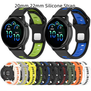 Bracelet montre sport en silicone 20mm 22mm pour <span class=keywords><strong>Garmin</strong></span> Vivoactive 6 5 4 3 Band Approach S50 Forerunner 265 165 255 245 <span class=keywords><strong>Venu</strong></span> 3 <span class=keywords><strong>2</strong></span> - Product Image 6