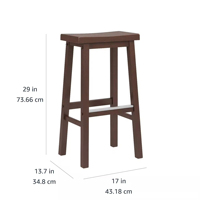 Tabourets de bar en bois à hauteur de comptoir élégants de qualité supérieure pour les repas.