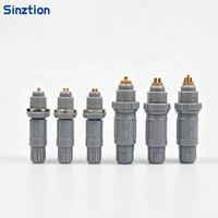 Connecteur circulaire Sinztion PAG PKG 0P Series multi-cœurs en plastique, auto-verrouillant, push-pull, pour applications médicales et aéronautiques, personnalisable