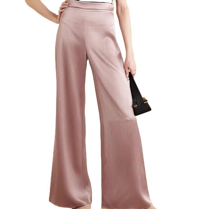 silk pants rayon womens wide leg pants 
