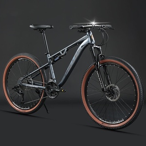 จักรยานเสือภูเขาเหล็กคาร์บอนขนาด 26 27.5 นิ้ว ระบบเบรกไฮดรอลิกแบบดิสก์ โช้คอัพเต็มระบบแบบซอฟต์เทล สำหรับผู้ชาย - Product Image 3