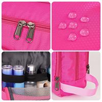 Pochette de maquillage personnalisée, résistante à l'eau, en nylon, sac de voyage léger, trousse de toilette pour femmes