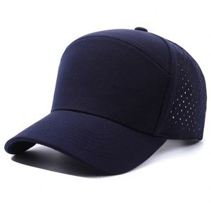 Most Popular Baseball Cap With Embroidered Logo Waterproof Breathable Quick-Drying 7 Panel <b>Running</b> Hat With Laser Holes - Product Image 5