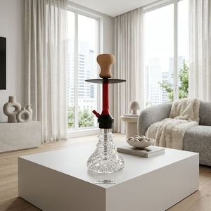 Moderna Cachimba de Aluminio Esmerilado con Cazoleta y Manguera para Bar, Regalo para Fumadores - Product Image 5